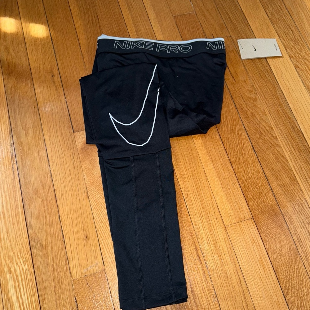 Nike Black Performance Gear Compression Tights Pa… - image 8